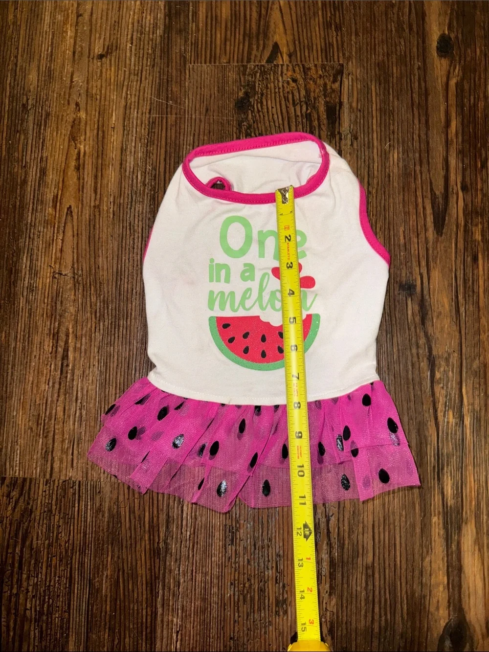 & Other Stories Pink and White 'One in a Melon' Dog Dress